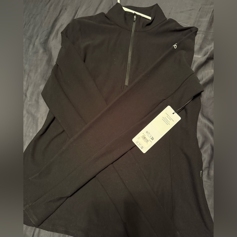 ALO Yoga Black AloSoft 1/2 Zip Pullover